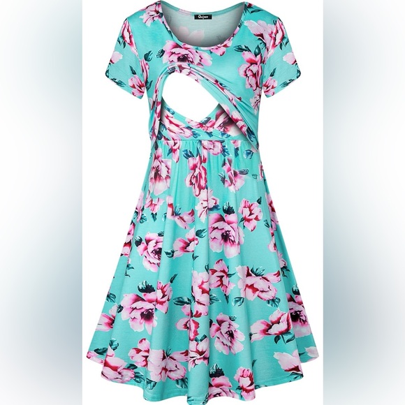 Quinee Maternity Nursing/Breastfeeding Dress - Picture 2 of 8